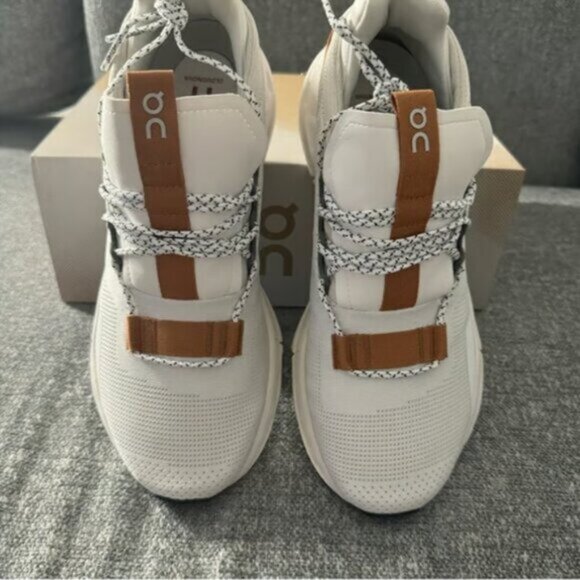 On Running Cloudnova Women Shoes White Sand - Picture 4 of 6